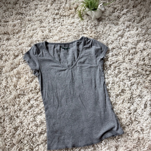 wild fable Tops - Chic Wild Fable Charcoal super cute, simplistic, minimalist,  women’s V-Neck Tee